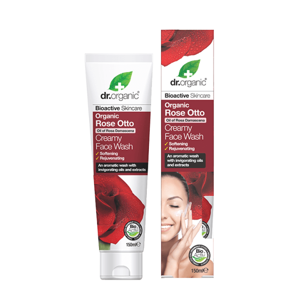 Dr Organic Rose Otto Creamy Face Wash 150ml