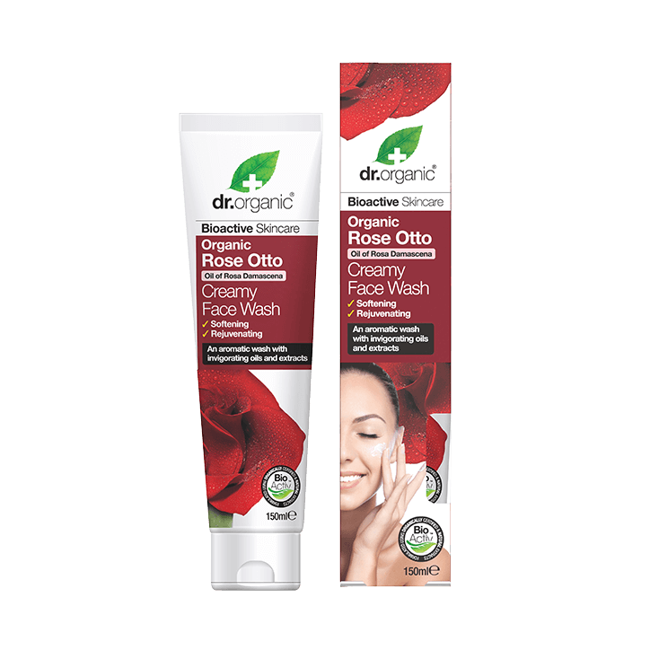 Dr Organic Rose Otto Creamy Face Wash 150ml