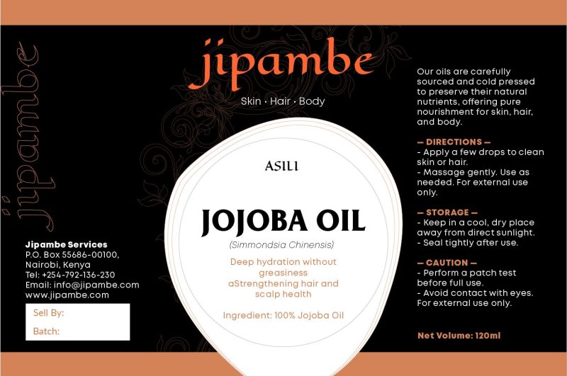 Jipambe Naturals Jojoba Oil – 100% Pure and Organic Skincare Oil in Kenya